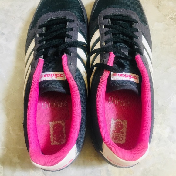 Adidas Womens Neo City Racer Running Shoes Blue F38594 Low Top Lace Up 10 M - Picture 6 of 10